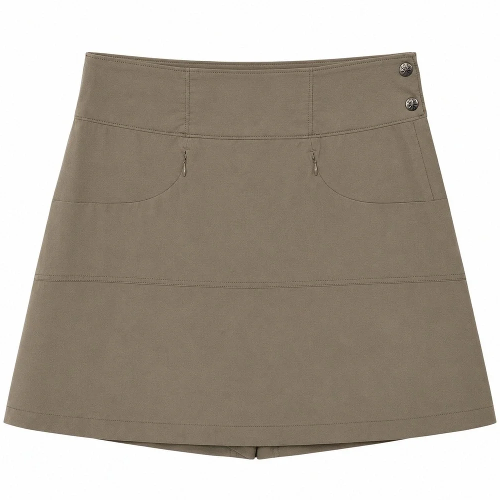 Athleta Olive Brown Trekkie Skort Women's‎ 8